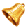 3 flaming clovers bell symbol icon