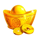 3 fortune pots hold and win gold symbol icon