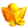 3 fortune pots ingot symbol icon
