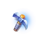 3 gold seeker pick axe symbol icon