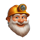 3 golden nuggets hold and win miner symbol icon
