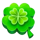 3 leprechaun charms clover symbol icon