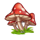 3 lucky leprechauns mushroom symbol icon