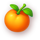 3 lucky monkeys hold and win orange symbol icon