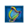 3 lucky rainbows harp symbol icon