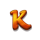 3 lucky rainbows k symbol icon