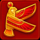 3 luxor pots hold and win bird symbol icon