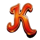 3 magical genies k symbol icon