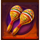 3 muertos crowns maracas symbol icon