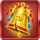 3 pigs of independence hog and win bell symbol icon