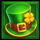 3 pots of luck leprechaun hat symbol icon