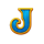 3 pots of luck letter j symbol icon