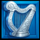 3 pots of luck silver harp symbol icon