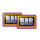 3 power coins running wins bar symbol icon