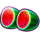 3 power coins running wins watermelon symbol icon