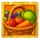 3 rich chickens basket symbol icon