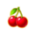 3 royal diamonds cherry symbol icon