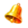 3 sparking crowns bell symbol icon