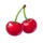 3 sparking crowns cherry symbol icon
