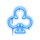 3 street sevens clubs symbol icon