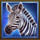 3 totem animals zebra head symbol icon