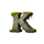 3 wild gorillas k symbol icon