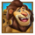 3 wonders zoo cartoon lion symbol icon