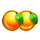 3x3 hold the spin oranges symbol icon