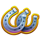 3x3 royal piggy hold the spin silver horseshoes symbol icon