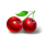3x5 double blazing cherry symbol icon
