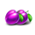 3x5 double blazing plum symbol icon