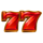 3x5 hold the spin red sevens symbol icon