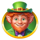 3x5 patrick hold the spin leprechaun symbol icon