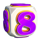 40 bulky dice eight symbol icon