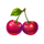 40 diamond hot cherry symbol icon