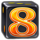 40 extra crown classic dice 8 symbol icon