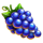 40 glossy hot grapes symbol icon