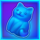 4 easter eggs pots cat symbol icon