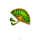 4 gold lanterns hold and win fan symbol icon