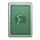 4 of a king green card symbol icon