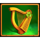 4 pots riches hold and win harp symbol icon