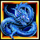 4 symbols blue dragon symbol icon