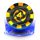 4k ultra gold casino chip symbol icon