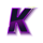 4k ultra gold k symbol icon