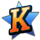 4th and goal k symbol icon