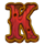 4tp guns n gold k symbol icon