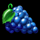 5 burning clover grape symbol icon
