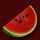 5 burning heart watermelon symbol icon
