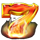 5 fire fruits 7 symbol icon