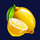 5 glossy hot lemon symbol icon